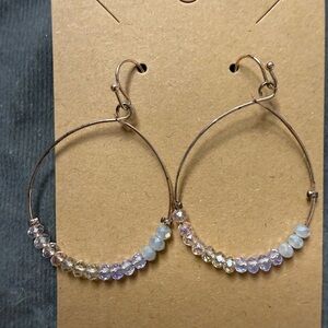 Beaded Hoop Earrings